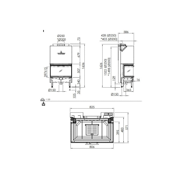 Spartherm Linear Triple 80x41x50 (vaste greep)-line_image spartherm-linear-triple-80x41x50-vaste-greep-line_image