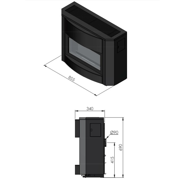 Bocal A84 Millennium gaskachel-line_image bocal-a84-millennium-gaskachel-line_image