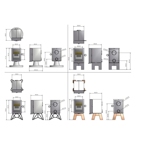 Wanders Oak Concrete houtkachel-line_image wanders-oak-concrete-houtkachel-line_image