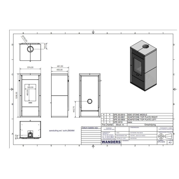 Wanders Pecan Eco Medium speksteenkachel-line_image wanders-pecan-eco-medium-speksteenkachel-line_image
