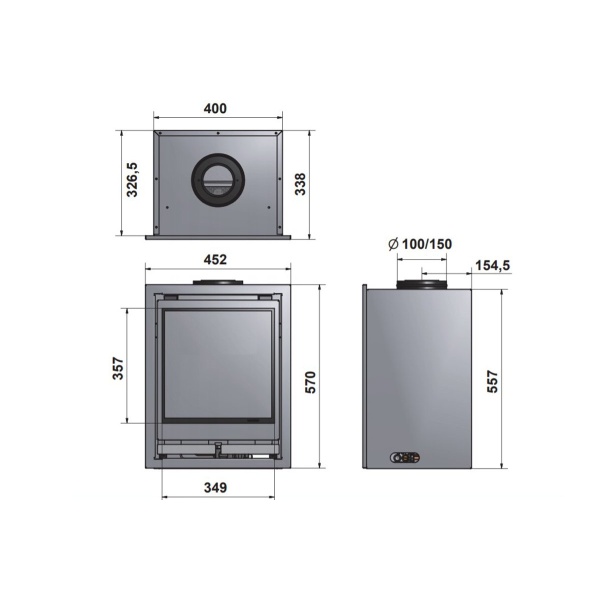 Wanders Square 40 front inzet gas-line_image wanders-square-40-front-inzet-gas-line_image