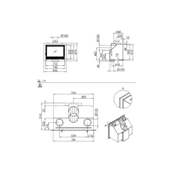 Spartherm Swing Inzet 71x52 (vaste greep)-line_image spartherm-swing-inzet-71x52-vaste-greep-line_image