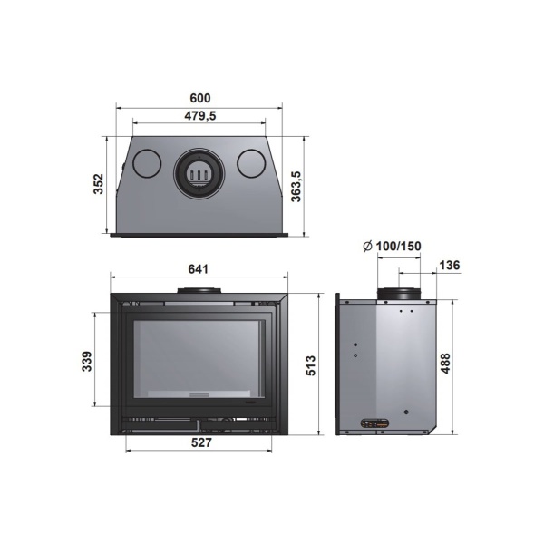 Wanders Square 60 Front inzet gas-line_image wanders-square-60-front-inzet-gas-line_image