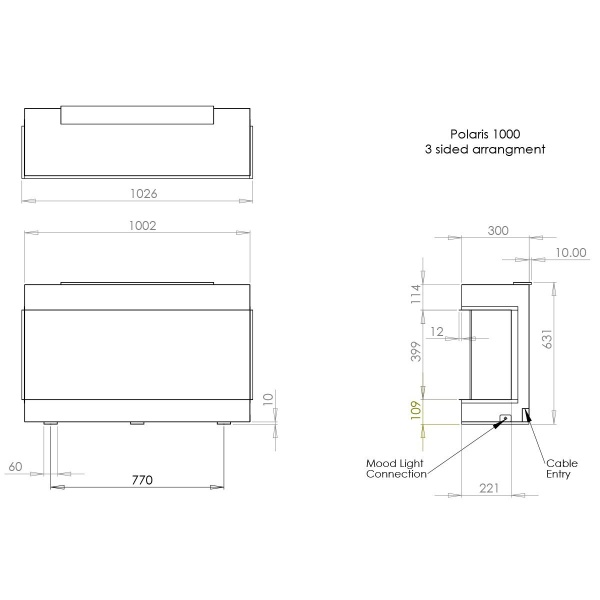 Charlton & Jenrick Polaris 1000mm Elektrische Haard-line_image charlton-jenrick-polaris-1000mm-elektrische-haard-line_image
