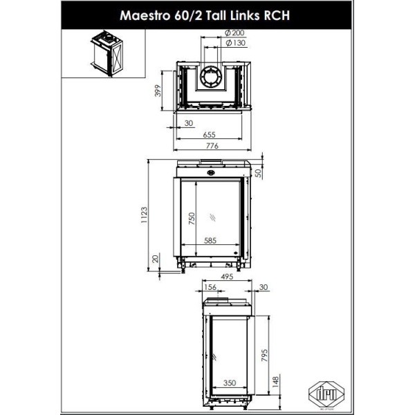 DRU Maestro 60/2 Tall Eco Wave-line_image dru-maestro-60-2-tall-eco-wave-line_image