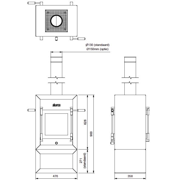 JAcobus 6 Kwadraat vrijstaand tunnel-line_image jacobus-6-kwadraat-vrijstaand-tunnel-line_image