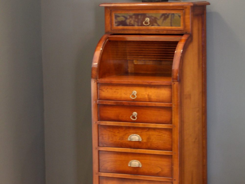 Ladekast met schuifklep kersen